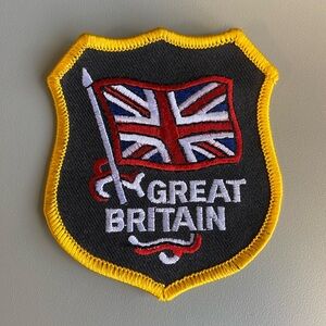 🛍️3 for $10 - Travel Patch - Great Britain crest and Union Jack🇬🇧- never used